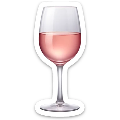 Rose wine sticker