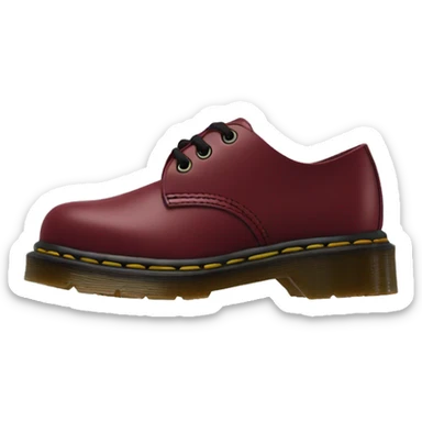 Dr.martens in bordeaux red sticker