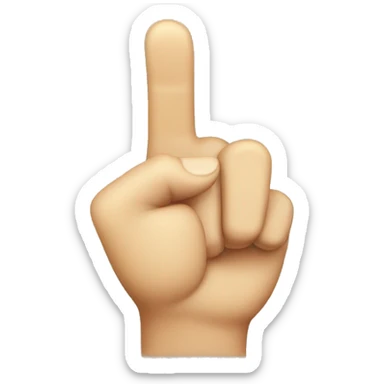 Emoji pointing his index finger to his temple sticker