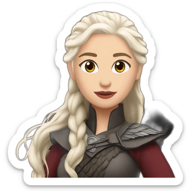 daenerys targaryen with drogon sticker