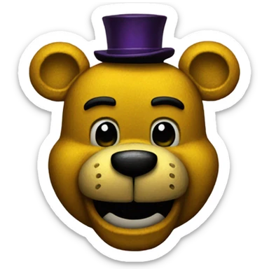 Fredbear from fnaf sticker