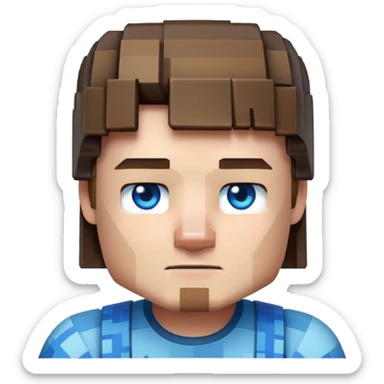 Minecraft steve sticker