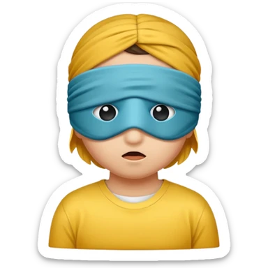 Blindfolded can not see sticker