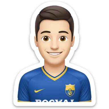 Myself in boca juniors jersey sticker