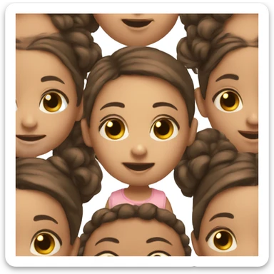 2 babies a boy and a girl  sticker