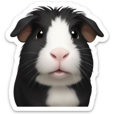 Black guinea pig sticker