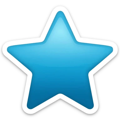blue star sticker