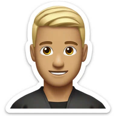 tyler "ninja" blevins with a low taper fade sticker