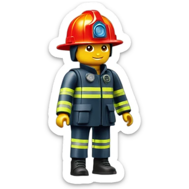 Playmobil bombero sticker