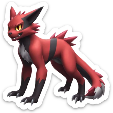  Kawaii Edgy Cool Beautiful Guilmon-Torracat-Zoroark full body sticker