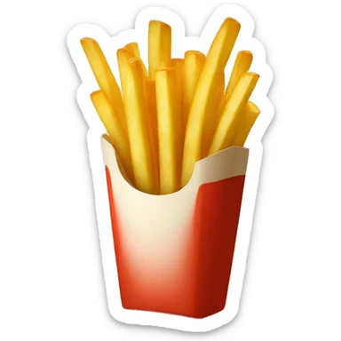 French fries  sticker