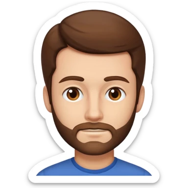 a man with sideburns sticker