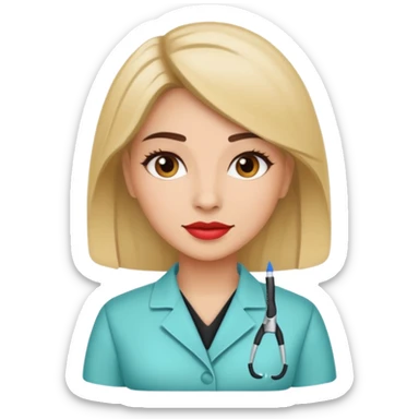 Lupa cosmetologa sticker