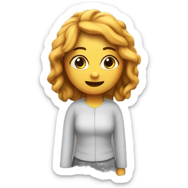 Una letra D mayúscula con una pequeña letra e dentro en 3d alta resolucion sticker