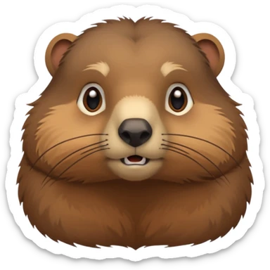 unimpressed and bored marmot sticker