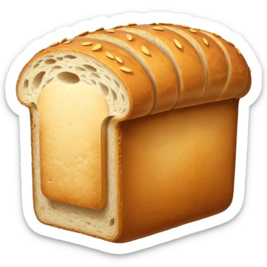 sliced loaf without face  sticker