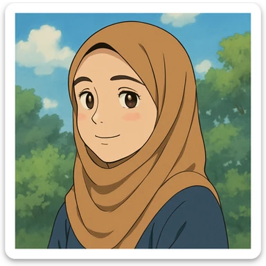 Profile picture muslim girl sticker