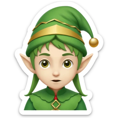 create christmas elve emoji who is fighting against financial crime sticker