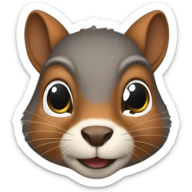 squirrel sticker