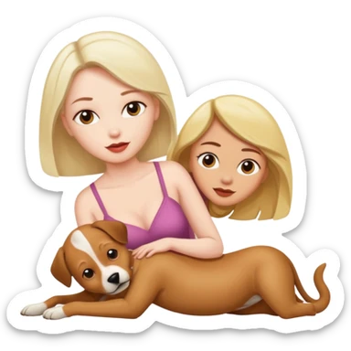 woman to man in doggy style sex position sticker