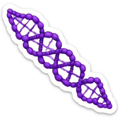 dna helix purple sticker
