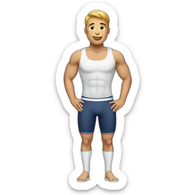 gay in a jock sticker