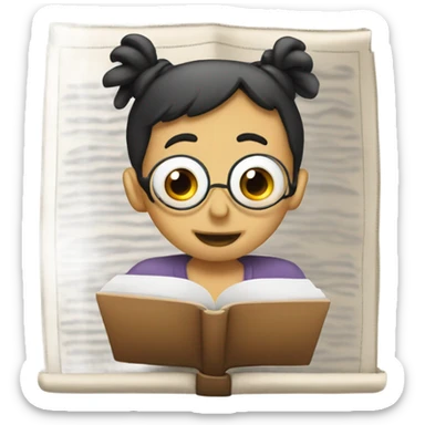 Kindle reading sticker