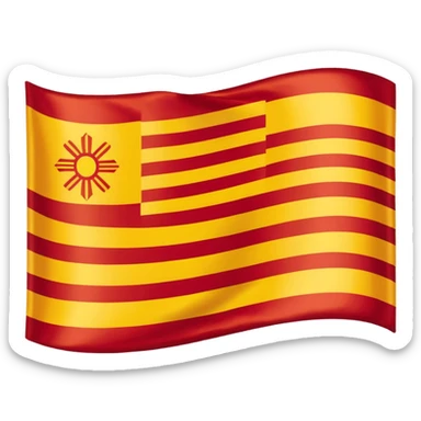 catalan flag sticker