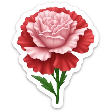 red carnation flower emoji ios sticker