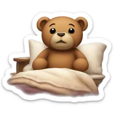 cozy teddy sticker