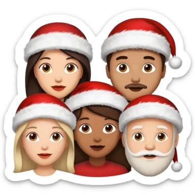 Family Christmas  3 woman’s 2 mana sticker