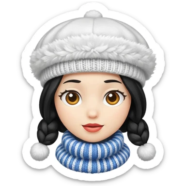 snow beret object sticker
