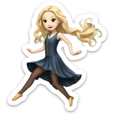 dancing luna lovegood sticker