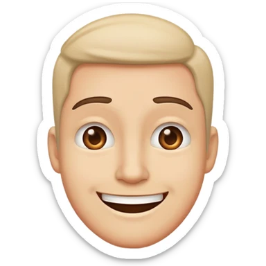 Sarcastically smiling  sticker