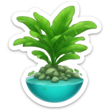 Plante aquatique sticker