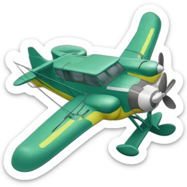 seaplane amphibian sticker