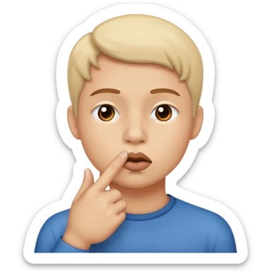 shhhhhh question mark sticker