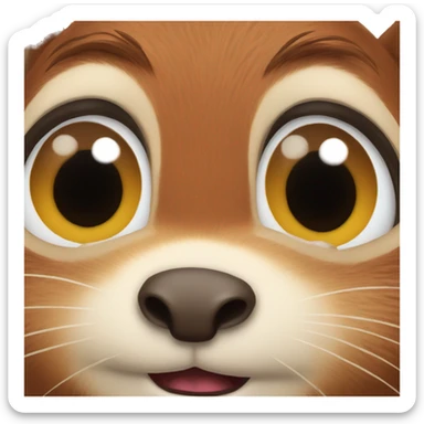 squirrel crying eyes out  sticker