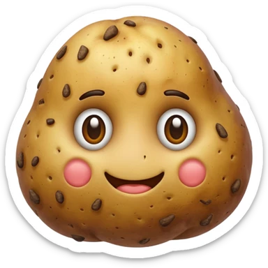 POTATO WITH NO FFACE sticker