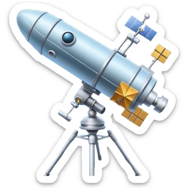 satellite qui observe plein d'étoiles sticker