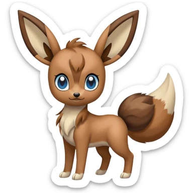 Meloetta-Eevee-Pokémon-Fakémon-creature sticker