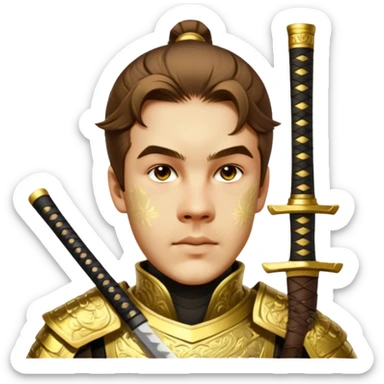 Golden Samurai sticker