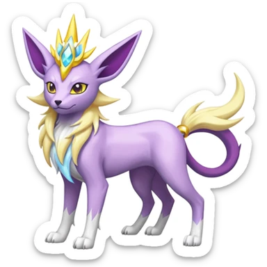 Raikou-Solgaleo-Espeon-Celestia-Electrike-Manectric-fusion-creature (full body) sticker