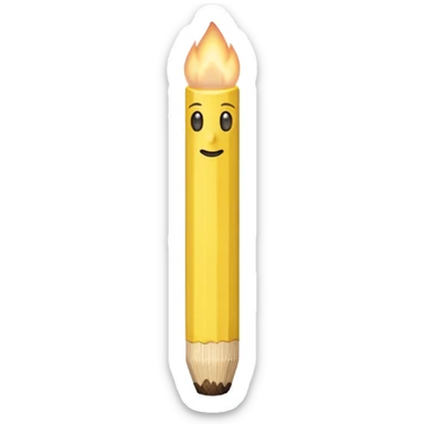 Matchstick without face sticker