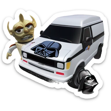 Toy Story Darth Vader themed rc car van sticker