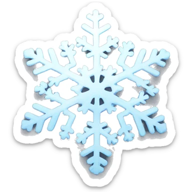 beautiful snowflake sticker