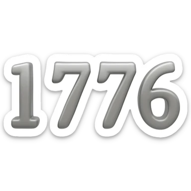 USA 1776 sticker