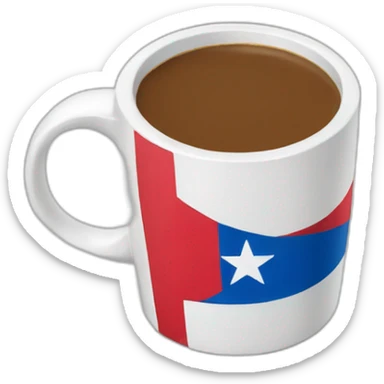 Puerto Rico coffe cup sticker