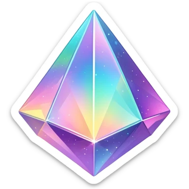 Iridescent big giant glistening glossy sparkly shiny glittery deco sticker