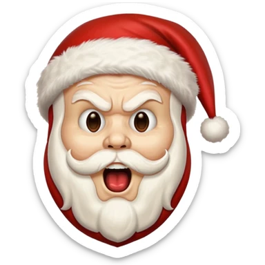 scream mask santa sticker